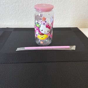 Hello Kitty Pink and Purple Tumbler for kids plastic tumbler